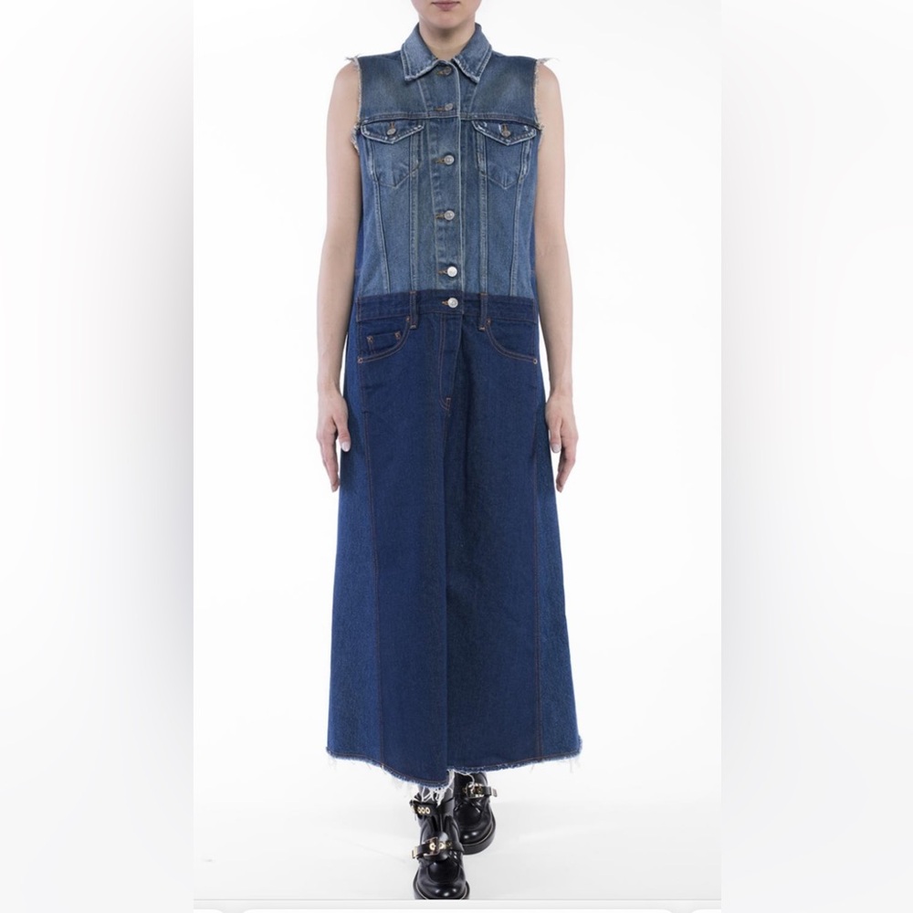 Maison Margela Stylish Blue Denim dress